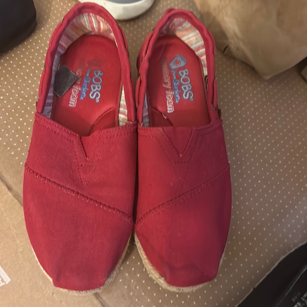 Red sneakers are only worn twice